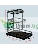 Сушилник 3 етажа за мивка с функция за отвеждане на водата